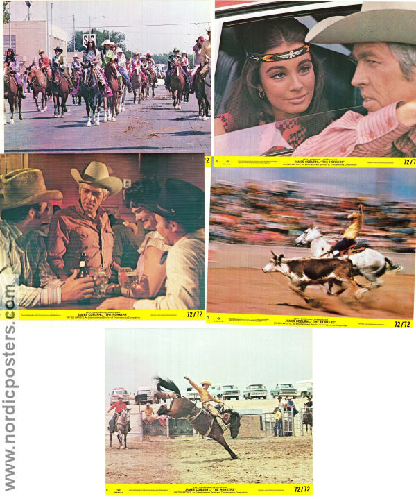 The Honkers 1972 lobby card set James Coburn Lois Nettleton Slim Pickens Steve Ihnat