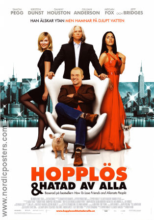 How To Lose Friends 2009 movie poster Simon Pegg Kirsten Dunst Robert B Weide