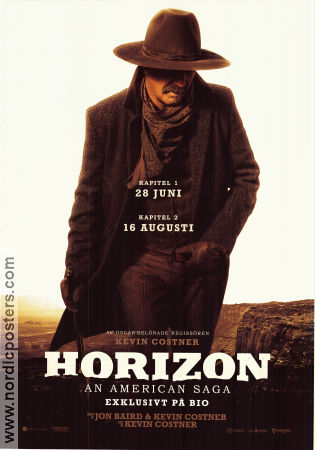 Horizon: An American Saga 2024 movie poster Sienna Miller Sam Worthington Jena Malone Kevin Costner