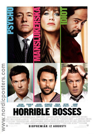 Horrible Bosses 2011 poster Jason Bateman Seth Gordon