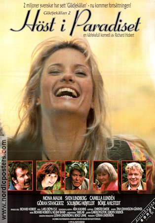 Höst i paradiset 1995 movie poster Mona Malm Sven Lindberg Camilla Lundén Göran Stangertz Börje Ahlstedt Richard Hobert