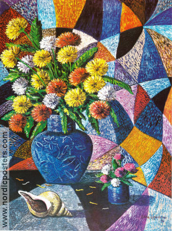 Höst-astrar 2 1996 poster Poster artwork: Leona Oppenheimer Flowers and plants Artistic posters