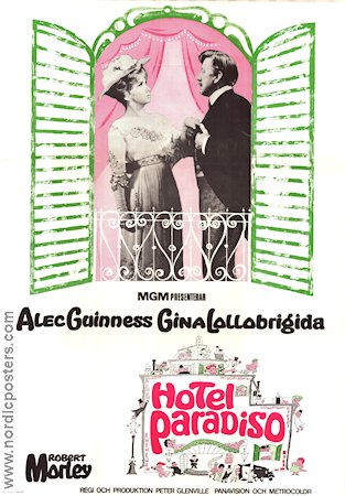 Hotel Paradiso 1966 movie poster Alec Guinness Gina Lollobrigida Robert Morley Peter Glenville