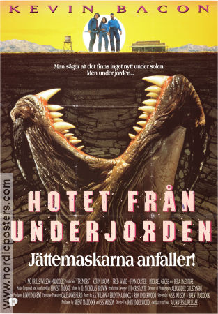 Hotet från underjorden 1990 poster Kevin Bacon Fred Ward Finn Carter Ron Underwood