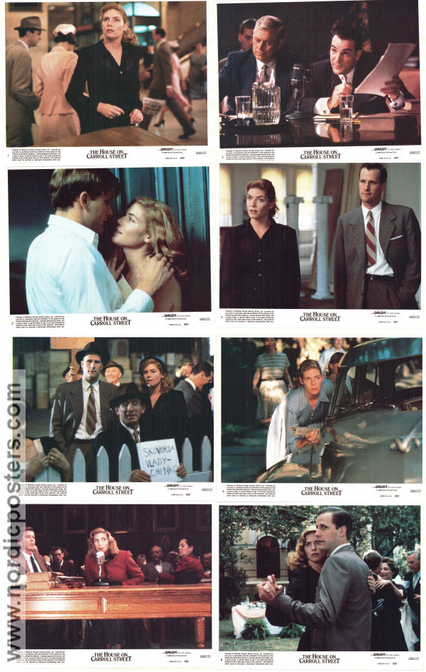 The House on Carroll Street 1988 lobby card set Kelly McGillis Jeff Daniels Peter Yates