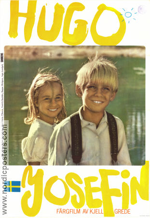 Hugo och Josefin 1967 poster Fredrik Becklén Marie Öhman Beppe Wolgers Kjell Grede Text: Maria Gripe Barn