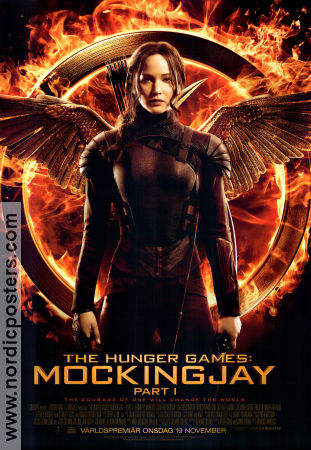The Hunger Games: Mockingjay Part 1 2014 movie poster Jennifer Lawrence Josh Hutcherson Liam Hemsworth Francis Lawrence