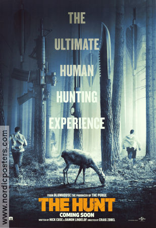 The Hunt 2020 poster Betty Gilpin Hilary Swank Ike Barinholtz Craig Zobel