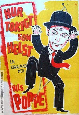 Hur tokigt som helst kavalkad 1949 movie poster Nils Poppe Find more: Festival