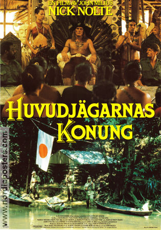 Huvudjägarnas konung 1989 poster Nick Nolte Nigel Havers John Milius Asien