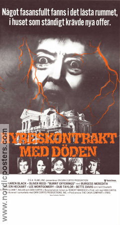 Hyreskontrakt med döden 1976 poster Karen Black Oliver Reed Bette Davis Dan Curtis