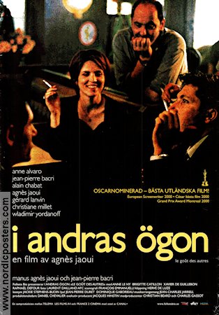 Le gout des autres 2000 movie poster Anne Alvaro Jean-Pierre Bacri Alain Chabat Agnes Jaoui