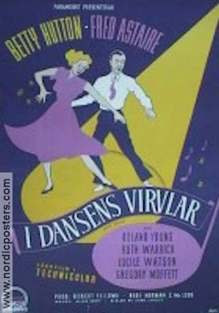 Let´s Dance 1950 movie poster Fred Astaire Betty Hutton Roland Young Norman Z McLeod Dance Musicals