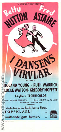 Let´s Dance 1950 movie poster Fred Astaire Betty Hutton Roland Young Norman Z McLeod Dance Musicals