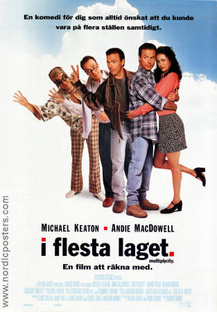 I flesta laget 1996 poster Michael Keaton Andie MacDowell Zack Duhame Harold Ramis