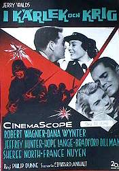 In Love and War 1959 movie poster Robert Wagner Dana Wynter War