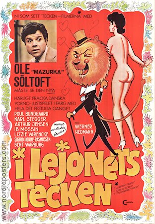 I Lövens tegn 1976 poster Ole Söltoft Werner Hedman