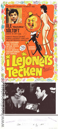 I lejonets tecken 1976 poster Ole Söltoft Sigrid Horne-Rasmussen Else Petersen Ann-Marie Berglund Werner Hedman Danmark