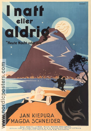 Das Lied einer Nacht 1932 poster Jan Kiepura Anatole Litvak