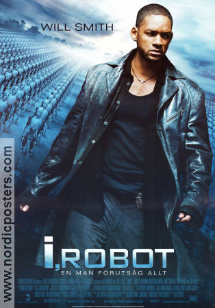 I Robot 2004 poster Will Smith Bridget Moynahan Bruce Greenwood Alex Proyas Text: Isaac Asimov Robotar