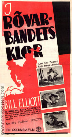 Lone Star Pioneers 1939 movie poster Bill Elliott Dorothy Gulliver