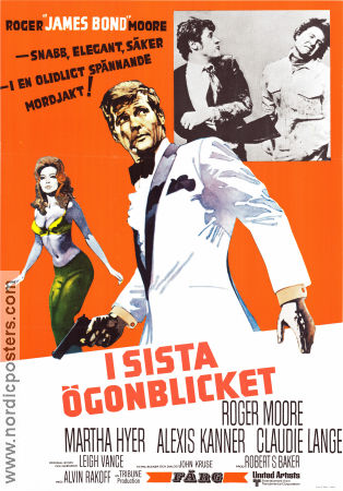 I sista ögonblicket 1969 poster Roger Moore Martha Hyer Alexis Kanner Alvin Rakoff