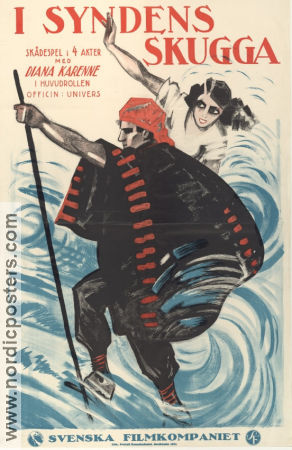 L´ombre du péché 1923 movie poster Diana Karenne Edmond Van Daele