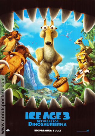 Ice Age: Dawn of the Dinosaurs 2009 movie poster Ray Romano Carlos Saldanha Animation