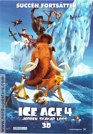 Ice Age: Continental Drift 2012 movie poster Ray Romano Steve Martino Animation