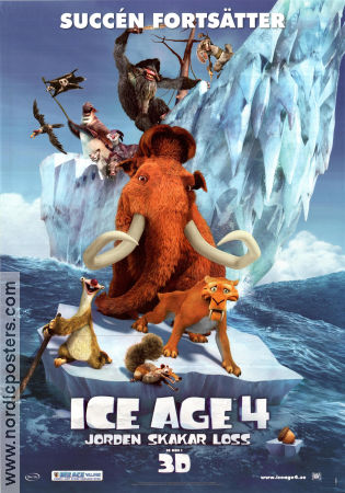 Ice Age: Continental Drift 2012 movie poster Ray Romano Steve Martino Animation