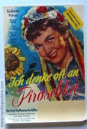 Ich denke oft an Piroschka 1955 movie poster Liselotte Pulver