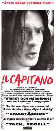 Il Capitano 1991 poster Maria Heiskanen Antti Reini Berto Marklund Jan Troell Finland