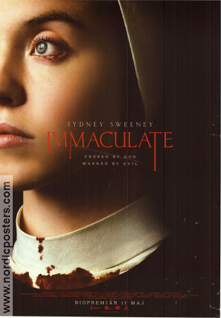 Immaculate 2024 movie poster Sydney Sweeney Alvaro Morte Simona Tabasco