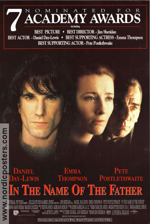 In the Name of the Father 1993 poster Daniel Day-Lewis Pete Postlethwaite Alison Crosbie Emma Thompson Jim Sheridan