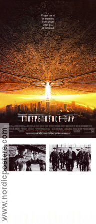 Independence Day 1996 poster Will Smith Bill Pullman Jeff Goldblum Roland Emmerich Rymdskepp