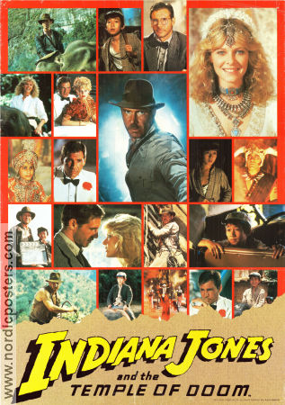 Indiana Jones and the Temple of Doom 1984 poster Harrison Ford Steven Spielberg Hitta mer: Indiana Jones Äventyr matinée