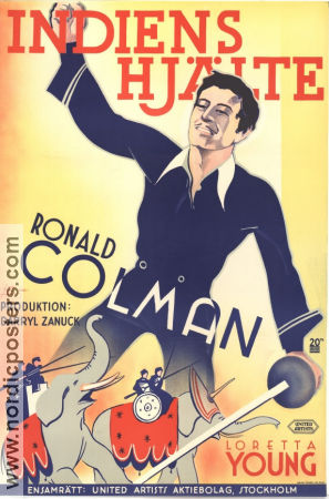 Clive of India 1935 movie poster Ronald Colman Loretta Young Colin Clive Richard Boleslawski Asia
