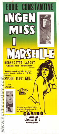 Ingen miss i Marseille 1961 poster Eddie Constantine Bernadette Lafont Jean-Louis Richard Pierre Grimblat