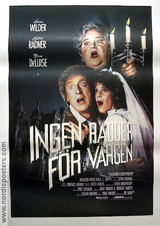 Haunted Honeymoon 1986 movie poster Gilda Radner Dom DeLuise Gene Wilder