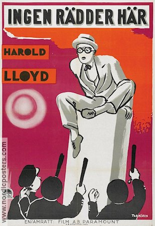 Welcome Danger 1929 movie poster Harold Lloyd