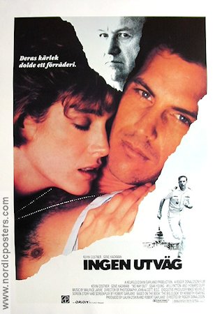 Ingen utväg 1987 poster Kevin Costner Sean Young Gene Hackman Roger Donaldson