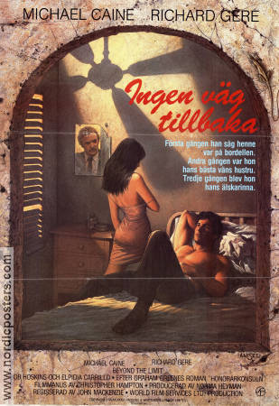 Ingen väg tillbaka 1983 poster Michael Caine Richard Gere Bob Hoskins John Mackenzie