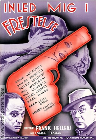 Inled mig i frestelse 1933 movie poster Karin Nellemose Guns weapons