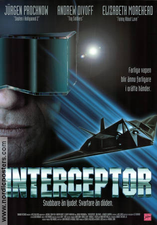 Interceptor 1992 movie poster Jürgen Prochnow Andrew Divoff Elizabeth Morehead Michael Cohn Planes