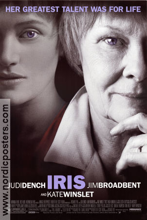 Iris 2001 poster Judi Dench Kate Winslet Jim Broadbent Richard Eyre