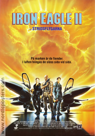 Iron Eagle 2 1988 movie poster Louis Gossett Mark Humphrey Stuart Margolin Sidney J Furie Planes