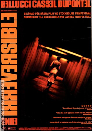 Irreversible 2002 movie poster Monica Bellucci Vincent Cassel