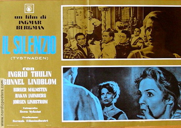 Il Silenzio 1964 movie poster Ingrid Thulin Gunnel Lindblom Ingmar Bergman