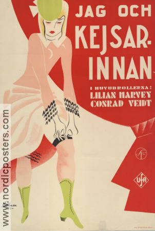 Jag och kejsarinnan 1933 poster Lilian Harvey Mady Christians Conrad Veidt Friedrich Hollaender