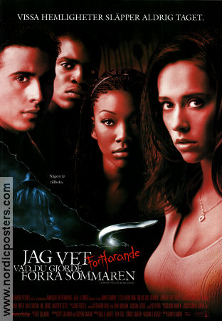 Jag vet fortfarande vad du gjorde förra sommaren 1998 poster Jennifer Love Hewitt Freddie Prinze Jr Brandy Norwood Danny Cannon